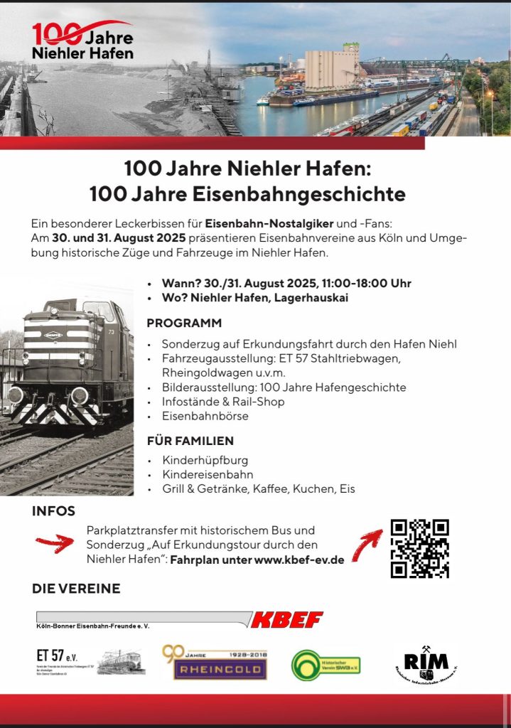 100 Jahre Niehler HAfen Plakat